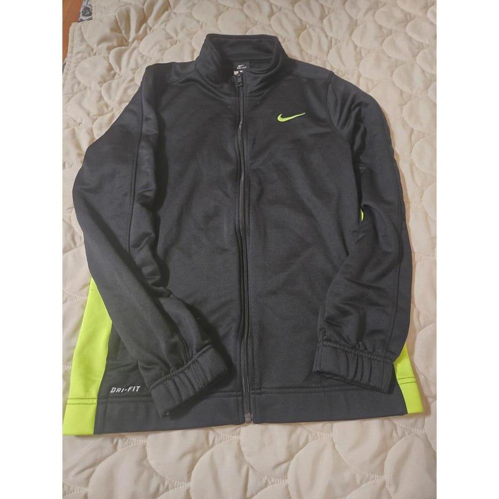 Nike Dri-FIT Men's Activewear Jacket Black and Neon Green Size Small
